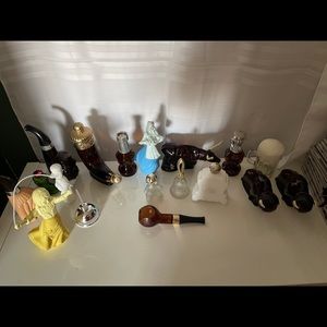 VINTAGE AVON AFTER SHAVE Perfume Bottles LOT of 18 some full